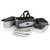 Kansas State Wildcats Buccaneer Portable Charcoal Grill & Cooler Tote, (Black with Gray Accents)