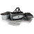 Michigan State Spartans Buccaneer Portable Charcoal Grill & Cooler Tote, (Black with Gray Accents)