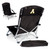 App State Mountaineers Tranquility Beach Chair with Carry Bag, (Black)