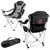 Boston College Eagles Reclining Camp Chair, (Black with Gray Accents)