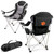 Clemson Tigers Reclining Camp Chair, (Black with Gray Accents)
