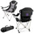 Northwestern Wildcats Reclining Camp Chair, (Black with Gray Accents)