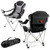 Oregon State Beavers Reclining Camp Chair, (Black with Gray Accents)