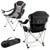 Purdue Boilermakers Reclining Camp Chair, (Black with Gray Accents)