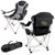 Wake Forest Demon Deacons Reclining Camp Chair, (Black with Gray Accents)