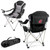 Washington State Cougars Reclining Camp Chair, (Black with Gray Accents)