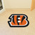 Cincinnati Bengals Mascot Mat Striped B Priamry Logo Black