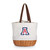 Arizona Wildcats Coronado Canvas and Willow Basket Tote, (Beige Canvas)