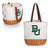 Baylor Bears Coronado Canvas and Willow Basket Tote, (Beige Canvas)
