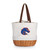 Boise State Broncos Coronado Canvas and Willow Basket Tote, (Beige Canvas)