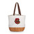 Cornell Big Red Coronado Canvas and Willow Basket Tote, (Beige Canvas)