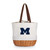 Michigan Wolverines Coronado Canvas and Willow Basket Tote, (Beige Canvas)