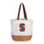 Stanford Cardinal Coronado Canvas and Willow Basket Tote, (Beige Canvas)