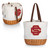 USC Trojans Alternate Coronado Canvas and Willow Basket Tote, (Beige Canvas)