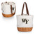 Wake Forest Demon Deacons Coronado Canvas and Willow Basket Tote, (Beige Canvas)