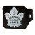 NHL - Toronto Maple Leafs Hitch Cover - Chrome on Black 3.4"x4"