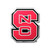 North Carolina State University - NC State Wolfpack Embossed Color Emblem "NCS" Logo Red