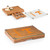 Tennessee Volunteers Concerto Glass Top Cheese Cutting Board & Tools Set, (Bamboo)