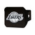 NBA - Los Angeles Lakers Hitch Cover - Chrome on Black 3.4"x4"