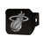 NBA - Miami Heat Hitch Cover - Chrome on Black 3.4"x4"