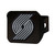 NBA - Portland Trail Blazers Hitch Cover - Chrome on Black 3.4"x4"