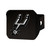 NBA - San Antonio Spurs Hitch Cover - Chrome on Black 3.4"x4"