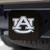 Auburn University Hitch Cover - Chrome on Black 3.4"x4"