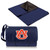 Auburn Tigers Blanket Tote Outdoor Picnic Blanket, (Navy Blue with Black Flap)