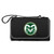 Colorado State Rams Blanket Tote Outdoor Picnic Blanket, (Black with Black Exterior)