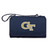 Georgia Tech Yellow Jackets Blanket Tote Outdoor Picnic Blanket, (Navy Blue with Black Flap)