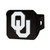 University of Oklahoma Hitch Cover - Chrome on Black 3.4"x4"