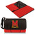 Maryland Terrapins Blanket Tote Outdoor Picnic Blanket, (Red with Black Flap)