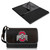 Ohio State Buckeyes Blanket Tote Outdoor Picnic Blanket, (Black with Black Exterior)
