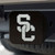 University of Southern California Hitch Cover - Chrome on Black 3.4"x4"