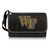 Wake Forest Demon Deacons Blanket Tote Outdoor Picnic Blanket, (Black with Black Exterior)