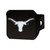 University of Texas Hitch Cover - Chrome on Black 3.4"x4"