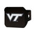 Virginia Tech Hitch Cover - Chrome on Black 3.4"x4"