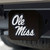 University of Mississippi (Ole Miss) Hitch Cover - Chrome on Black 3.4"x4"