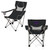 Kansas State Wildcats Campsite Camp Chair, (Black with Gray Accents)