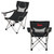 Nebraska Cornhuskers Campsite Camp Chair, (Black with Gray Accents)