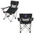 Northwestern Wildcats Campsite Camp Chair, (Black with Gray Accents)