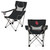 Oklahoma Sooners Campsite Camp Chair, (Black with Gray Accents)