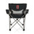 Stanford Cardinal Campsite Camp Chair, (Black with Gray Accents)