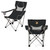 West Point Black Knights Campsite Camp Chair, (Black with Gray Accents)