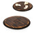 Stanford Cardinal Lazy Susan Serving Tray, (Fire Acacia Wood)