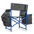 West Virginia Mountaineers Fusion Camping Chair, (Dark Gray with Blue Accents)