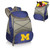 Michigan Wolverines PTX Backpack Cooler, (Navy Blue with Gray Accents)