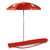 Maryland Terrapins 5.5 Ft. Portable Beach Umbrella, (Red)
