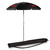 Nebraska Cornhuskers 5.5 Ft. Portable Beach Umbrella, (Black)