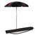 Oklahoma Sooners 5.5 Ft. Portable Beach Umbrella, (Black)